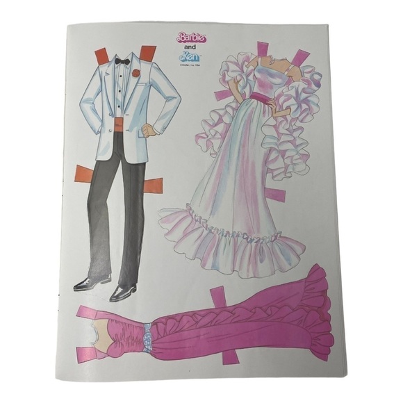 NWT Vintage 1984 Golden Barbie & Ken Paper Doll Book - Picture 3 of 7